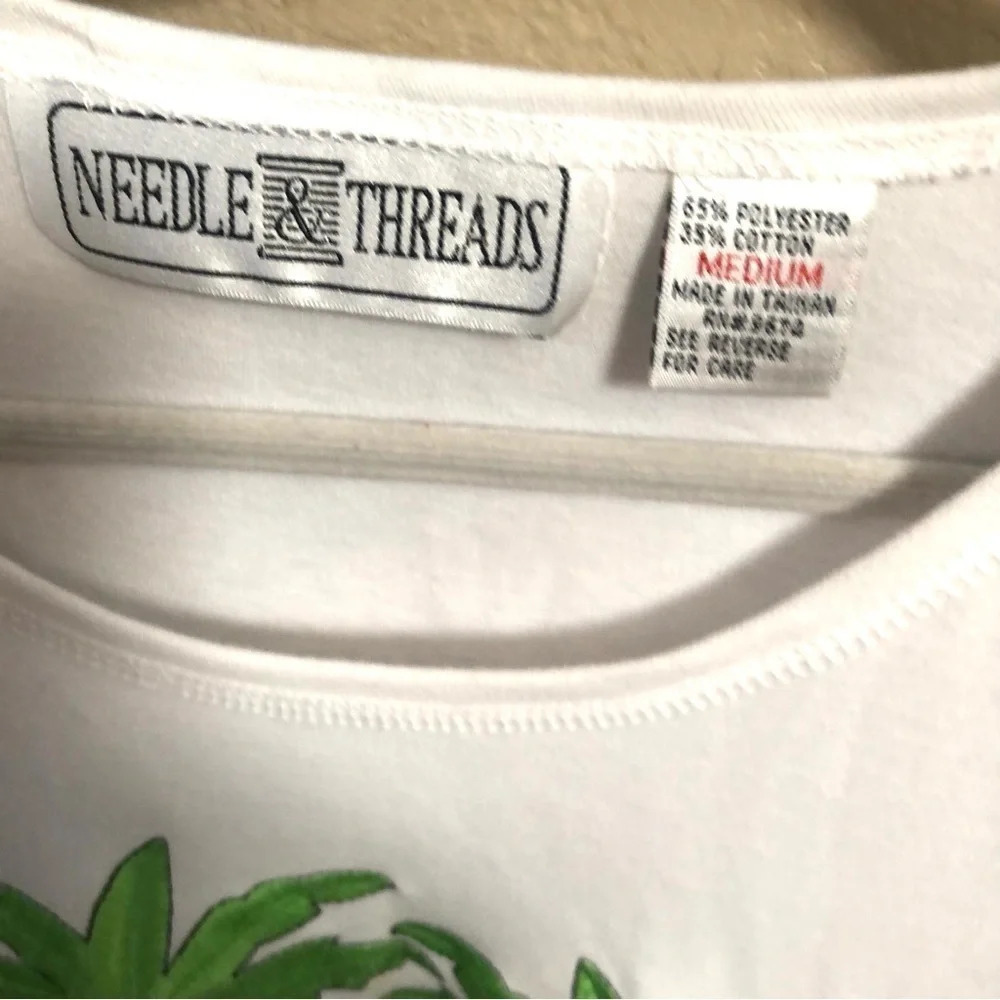 Vintage Needle Thread Tropical Top Size Medium - Picture 2 of 3